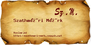 Szathmári Márk névjegykártya
